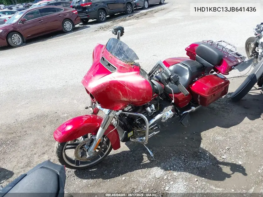 2018 Harley-Davidson Flhx Street Glide VIN: 1HD1KBC13JB641436 Lot: 45394305