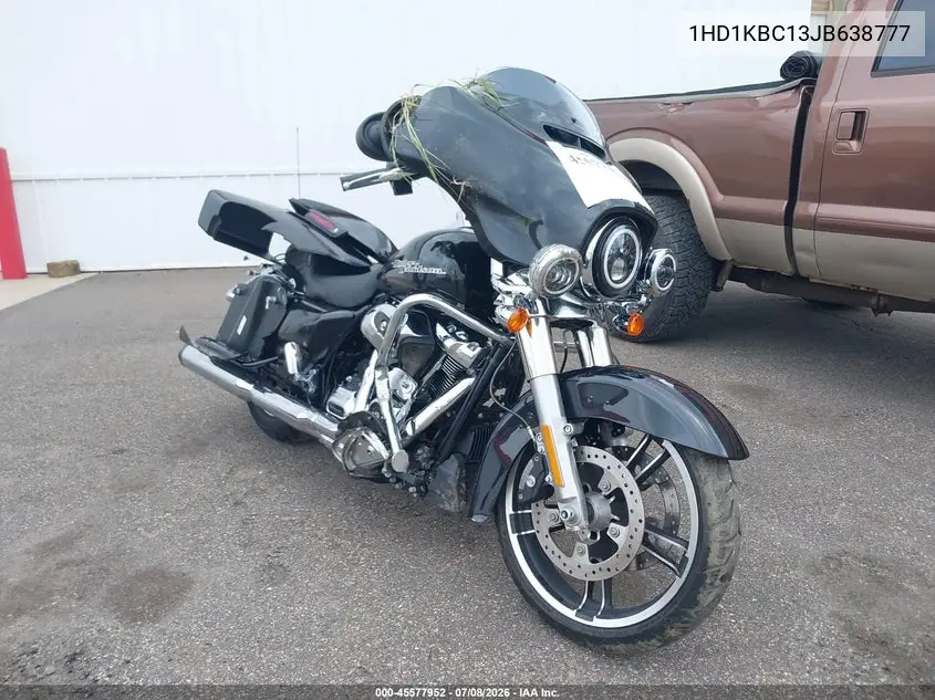 2018 Harley-Davidson Flhx Street Glide VIN: 1HD1KBC13JB638777 Lot: 45577952