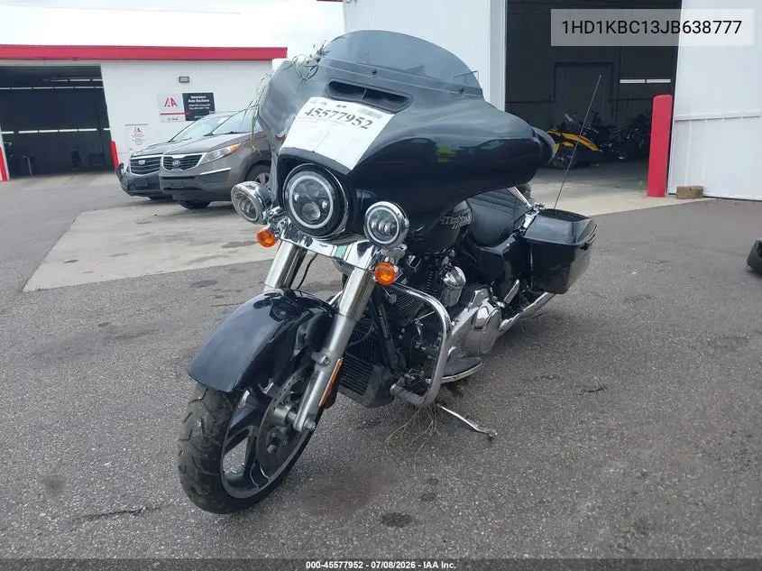 2018 Harley-Davidson Flhx Street Glide VIN: 1HD1KBC13JB638777 Lot: 45577952