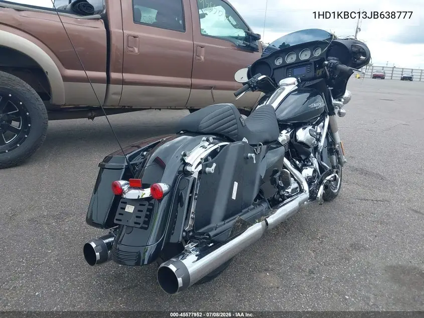 2018 Harley-Davidson Flhx Street Glide VIN: 1HD1KBC13JB638777 Lot: 45577952