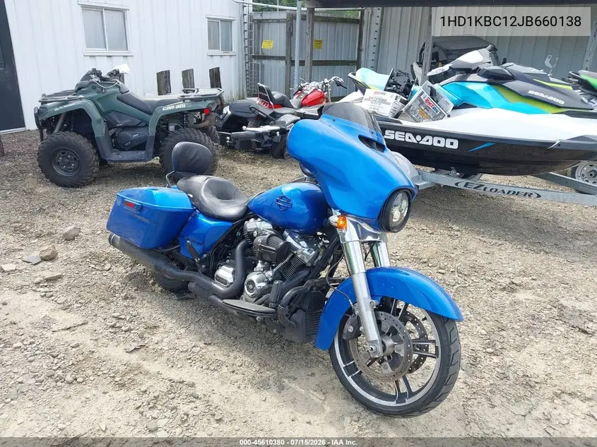 2018 Harley-Davidson Flhx Street Glide VIN: 1HD1KBC12JB660138 Lot: 45610380