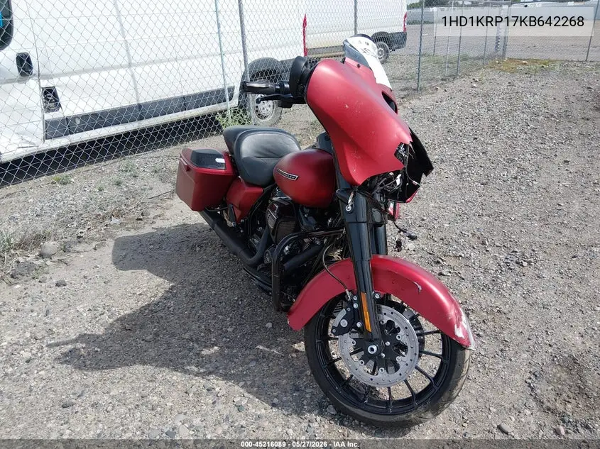 2019 Harley-Davidson Flhxs VIN: 1HD1KRP17KB642268 Lot: 45216089