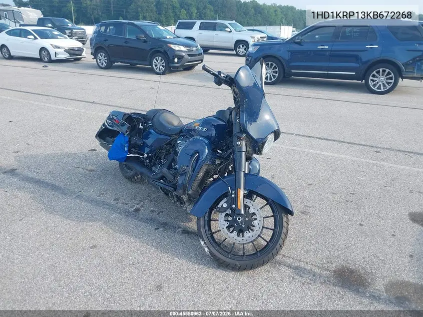 2019 Harley-Davidson Flhxs VIN: 1HD1KRP13KB672268 Lot: 45550963