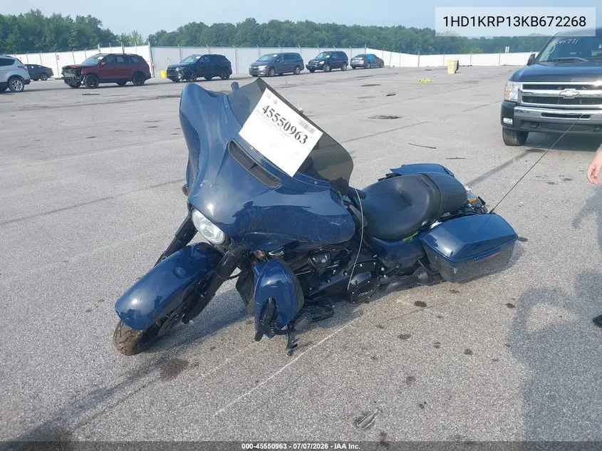 2019 Harley-Davidson Flhxs VIN: 1HD1KRP13KB672268 Lot: 45550963