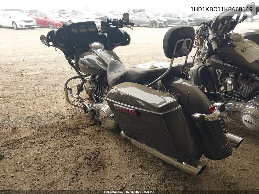 2019 Harley-Davidson Flhx VIN: 1HD1KBC11KB668149 Lot: 45639639