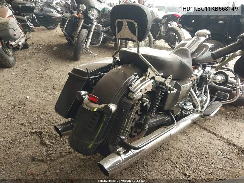 2019 Harley-Davidson Flhx VIN: 1HD1KBC11KB668149 Lot: 45639639