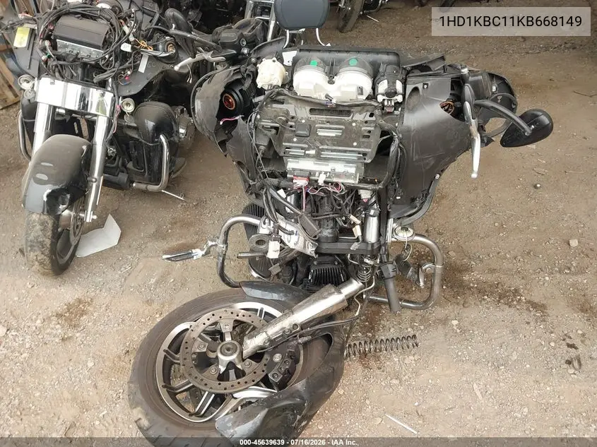 2019 Harley-Davidson Flhx VIN: 1HD1KBC11KB668149 Lot: 45639639