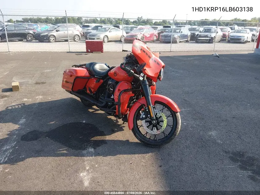 2020 Harley-Davidson Flhxs VIN: 1HD1KRP16LB603138 Lot: 45544666