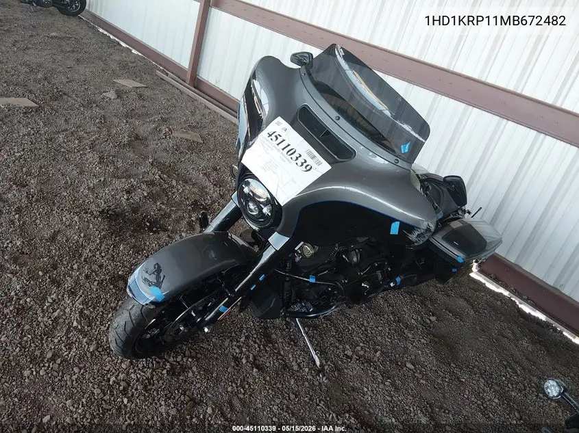 2021 Harley-Davidson Flhxs VIN: 1HD1KRP11MB672482 Lot: 45110339
