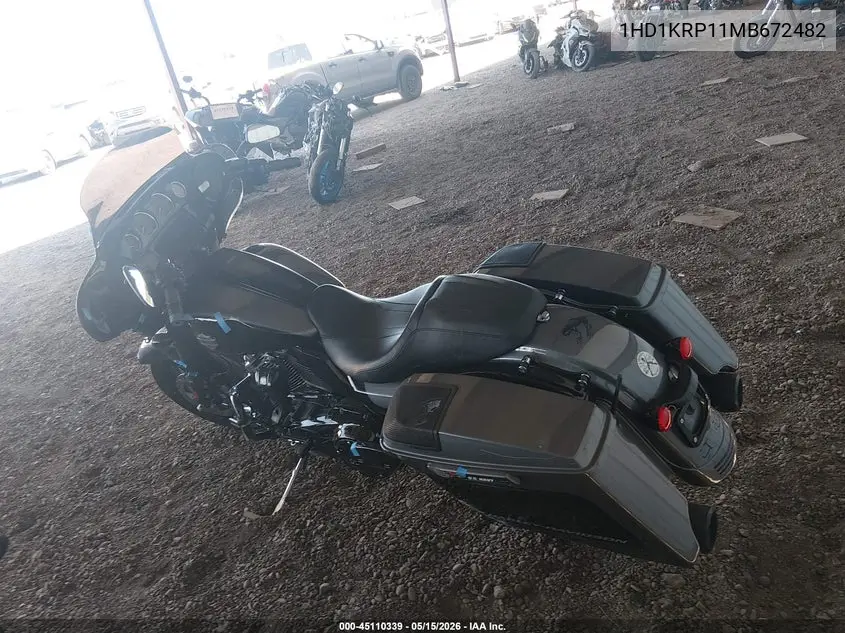 2021 Harley-Davidson Flhxs VIN: 1HD1KRP11MB672482 Lot: 45110339