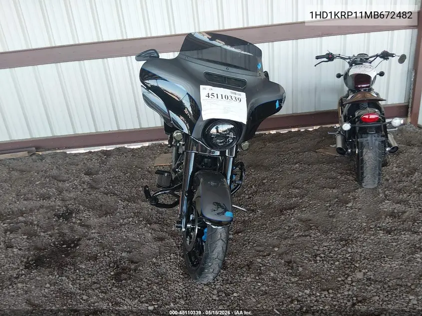 2021 Harley-Davidson Flhxs VIN: 1HD1KRP11MB672482 Lot: 45110339