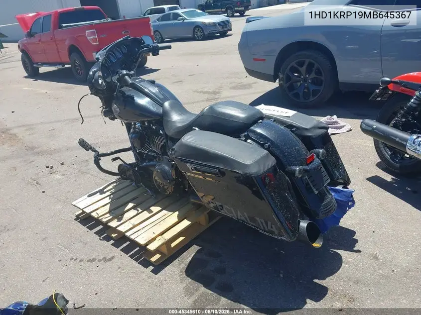 2021 Harley-Davidson Flhxs VIN: 1HD1KRP19MB645367 Lot: 45345610