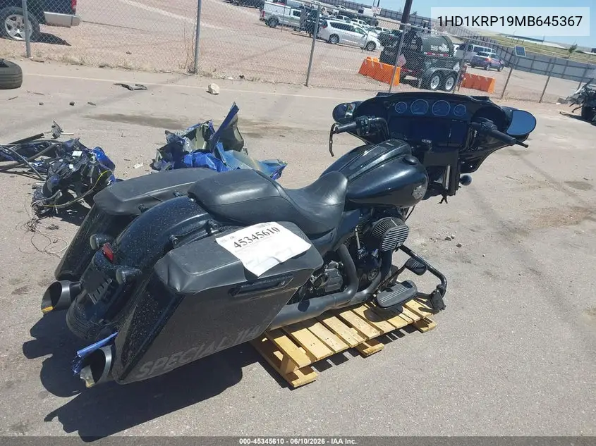 2021 Harley-Davidson Flhxs VIN: 1HD1KRP19MB645367 Lot: 45345610