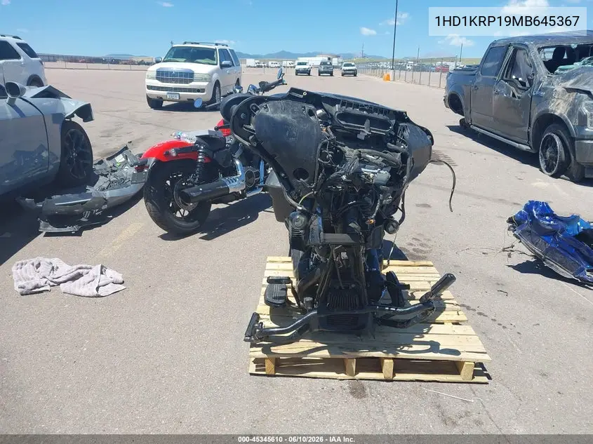 2021 Harley-Davidson Flhxs VIN: 1HD1KRP19MB645367 Lot: 45345610