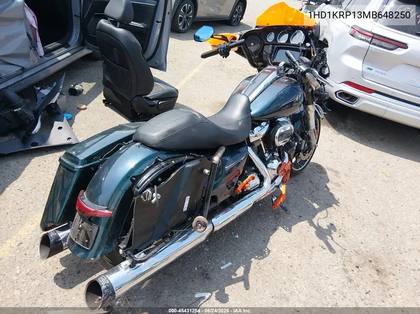 2021 Harley-Davidson Flhxs VIN: 1HD1KRP13MB648250 Lot: 45431254