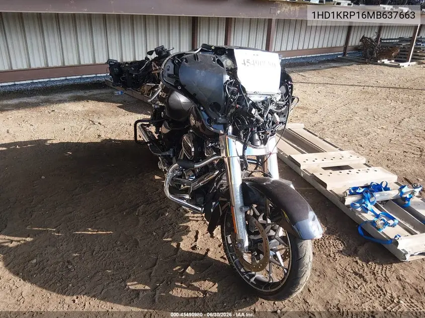 2021 Harley-Davidson Flhxs VIN: 1HD1KRP16MB637663 Lot: 45490980