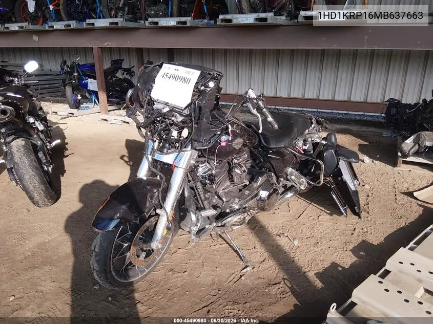 2021 Harley-Davidson Flhxs VIN: 1HD1KRP16MB637663 Lot: 45490980