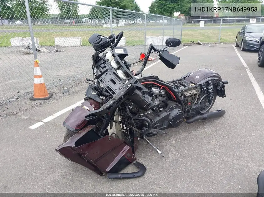 2022 Harley-Davidson Flhxs VIN: 1HD1KRP17NB649953 Lot: 45398367