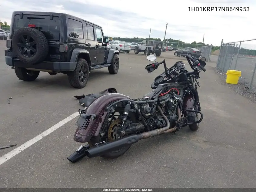 2022 Harley-Davidson Flhxs VIN: 1HD1KRP17NB649953 Lot: 45398367