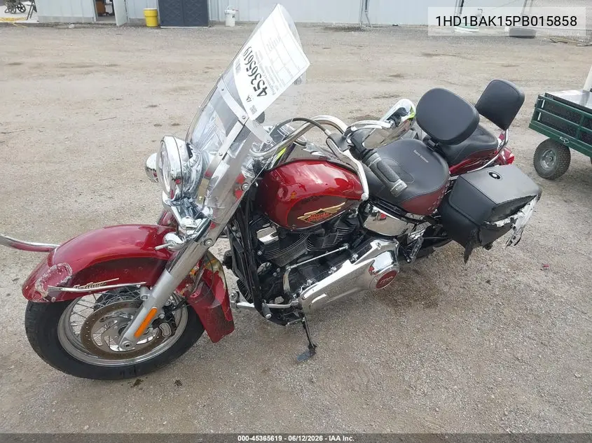 2023 Harley-Davidson Flhcsanv VIN: 1HD1BAK15PB015858 Lot: 45365619