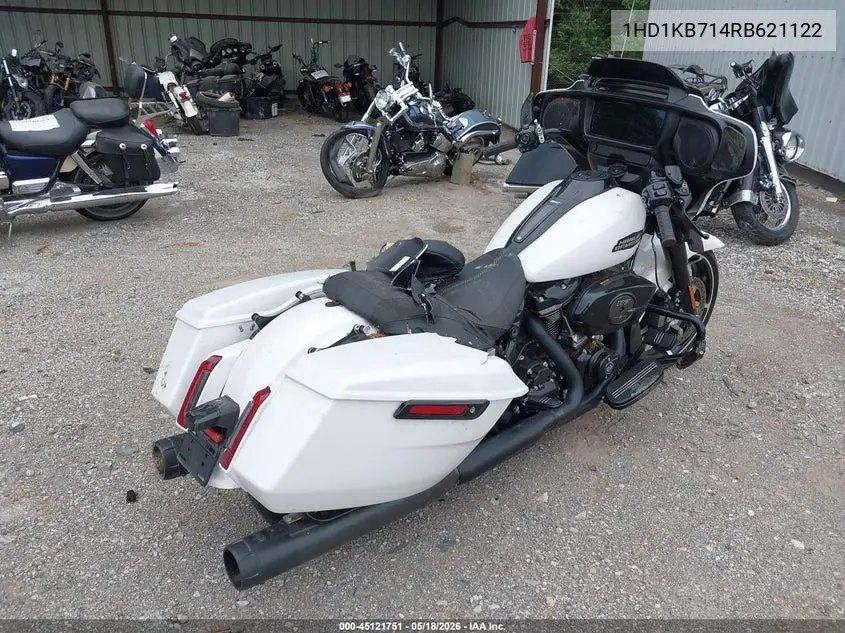 2024 Harley-Davidson Flhx VIN: 1HD1KB714RB621122 Lot: 45121751