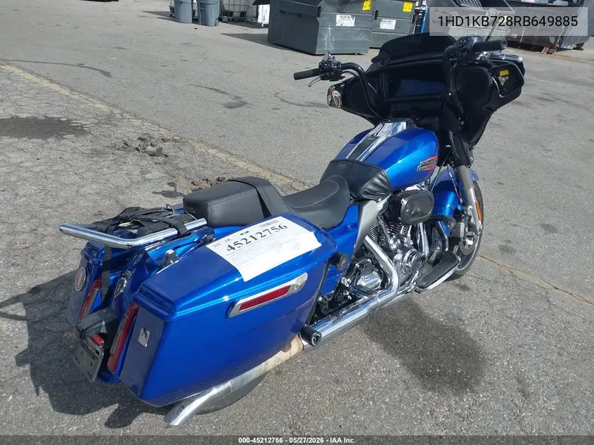 2024 Harley-Davidson Flhx VIN: 1HD1KB728RB649885 Lot: 45212756