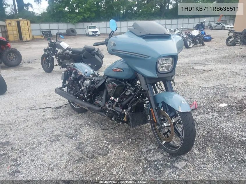 2024 Harley-Davidson Flhx VIN: 1HD1KB711RB638511 Lot: 45320940