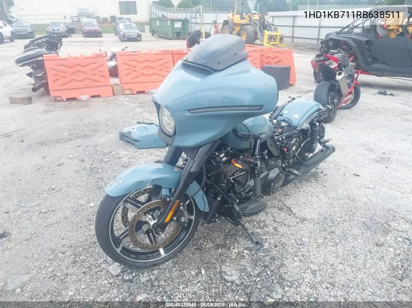 2024 Harley-Davidson Flhx VIN: 1HD1KB711RB638511 Lot: 45320940