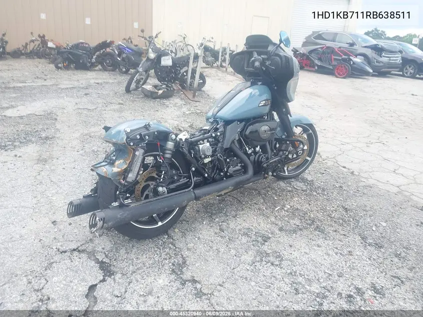 2024 Harley-Davidson Flhx VIN: 1HD1KB711RB638511 Lot: 45320940