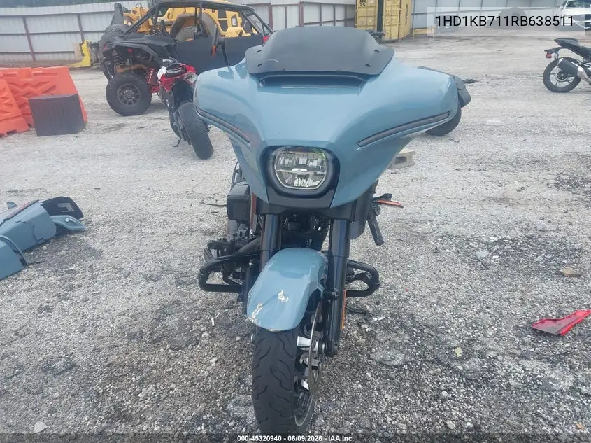 2024 Harley-Davidson Flhx VIN: 1HD1KB711RB638511 Lot: 45320940