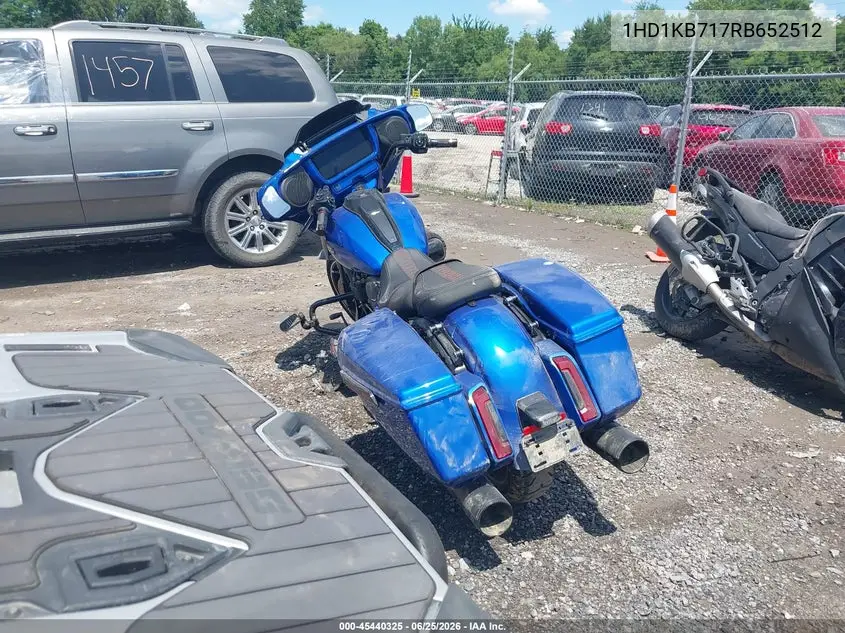 2024 Harley-Davidson Flhx VIN: 1HD1KB717RB652512 Lot: 45440325