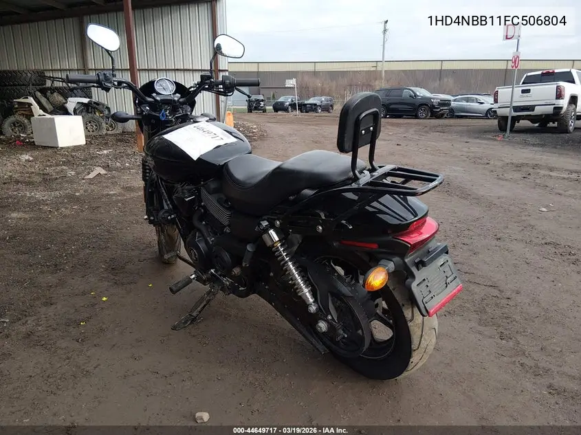 2015 Harley-Davidson Xg750 VIN: 1HD4NBB11FC506804 Lot: 44649717