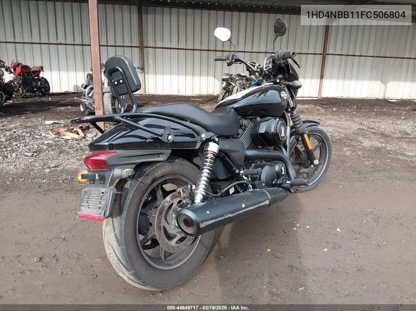 2015 Harley-Davidson Xg750 VIN: 1HD4NBB11FC506804 Lot: 44649717