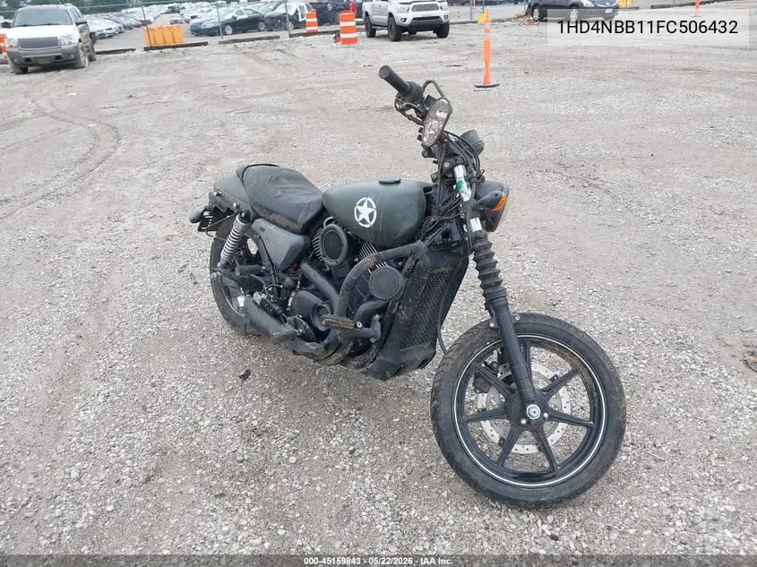 2015 Harley-Davidson Xg750 VIN: 1HD4NBB11FC506432 Lot: 45159843