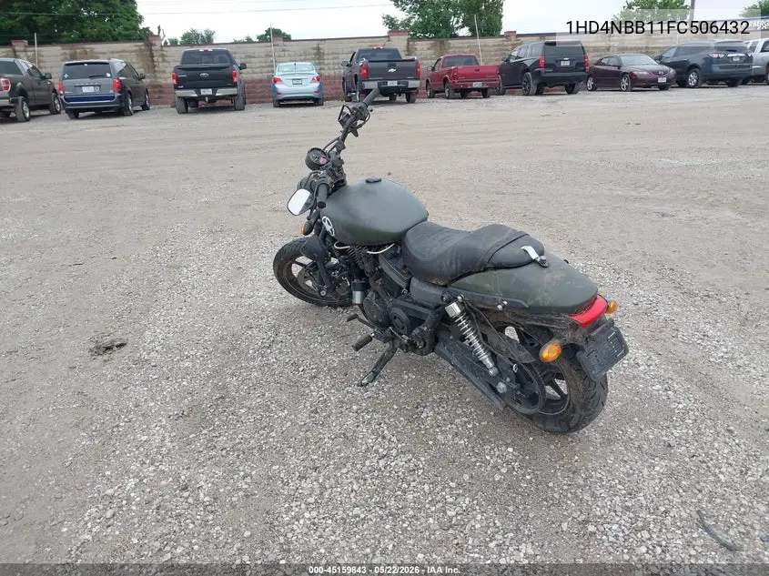 2015 Harley-Davidson Xg750 VIN: 1HD4NBB11FC506432 Lot: 45159843