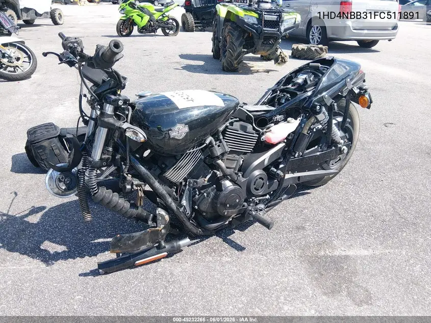2015 Harley-Davidson Xg750 VIN: 1HD4NBB31FC511891 Lot: 45232266