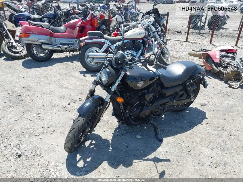 2015 Harley-Davidson Xg500 VIN: 1HD4NAA18FC506648 Lot: 45303573