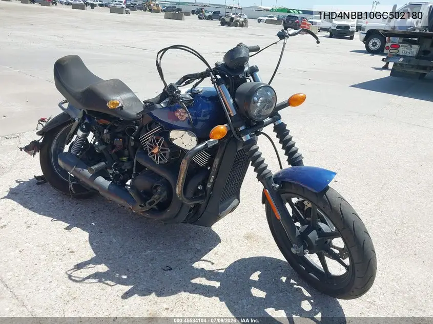 2016 Harley-Davidson Xg750 VIN: 1HD4NBB10GC502180 Lot: 45584104