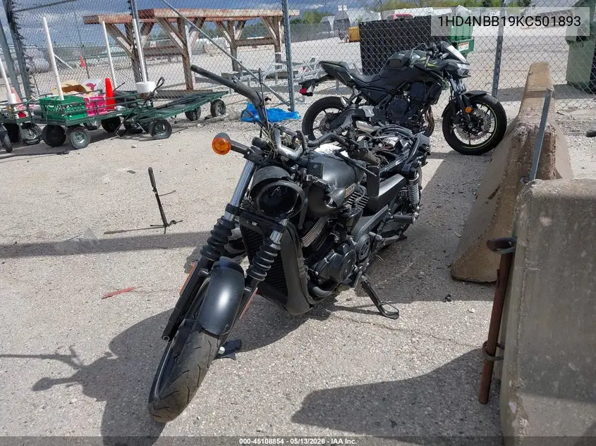 2019 Harley-Davidson Xg750 VIN: 1HD4NBB19KC501893 Lot: 45108854