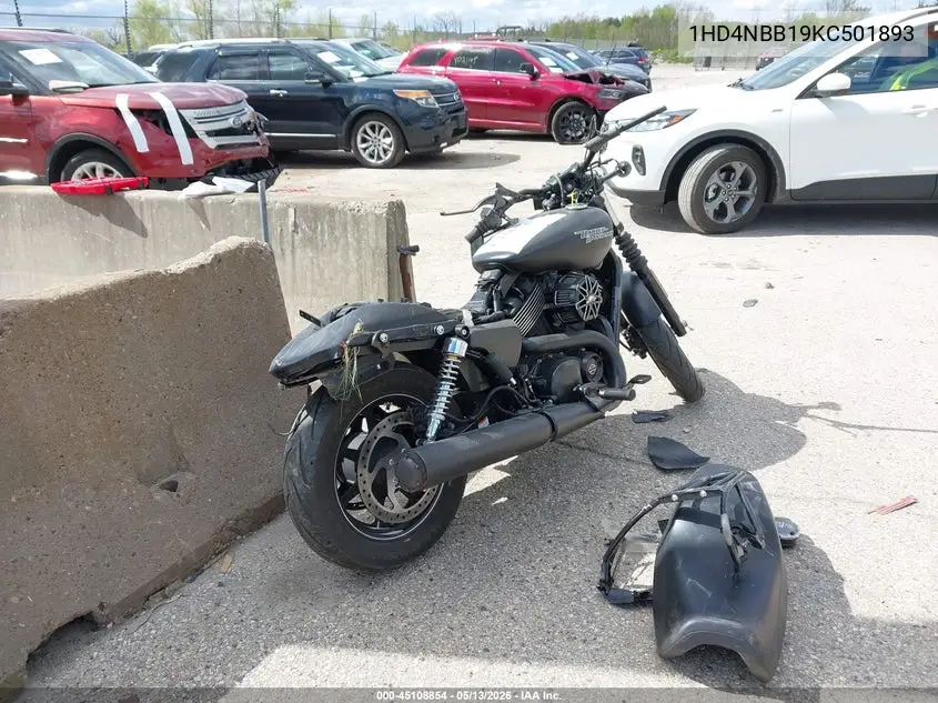 2019 Harley-Davidson Xg750 VIN: 1HD4NBB19KC501893 Lot: 45108854