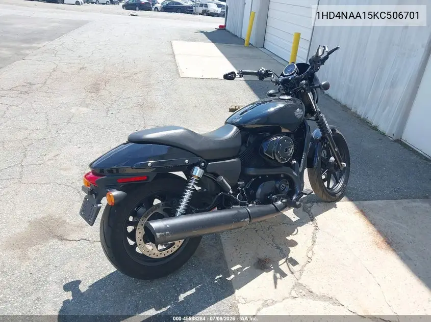 2019 Harley-Davidson Xg500 VIN: 1HD4NAA15KC506701 Lot: 45588284