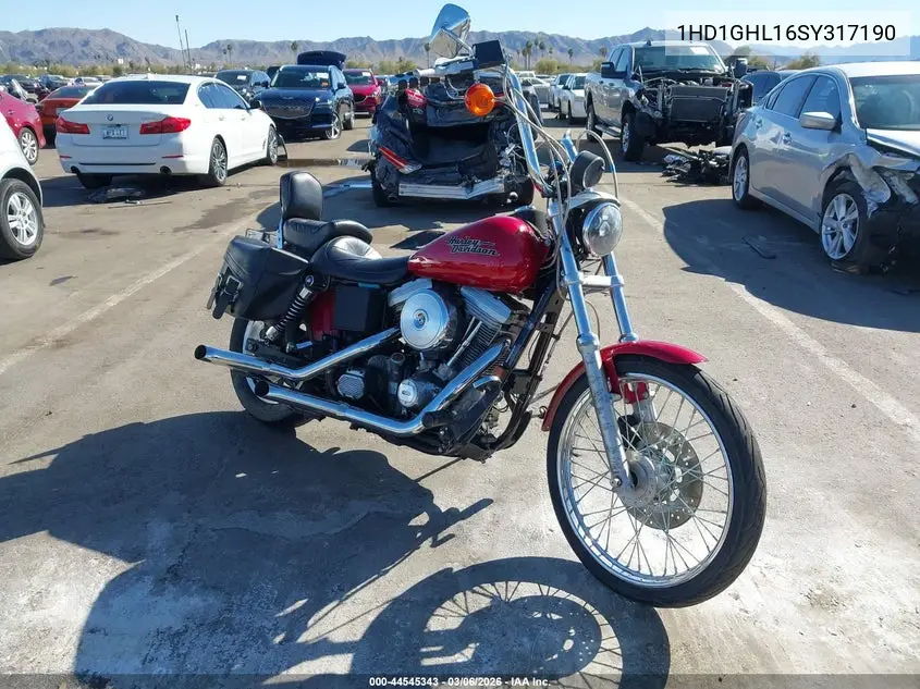 1995 Harley-Davidson Fxd VIN: 1HD1GHL16SY317190 Lot: 44545343