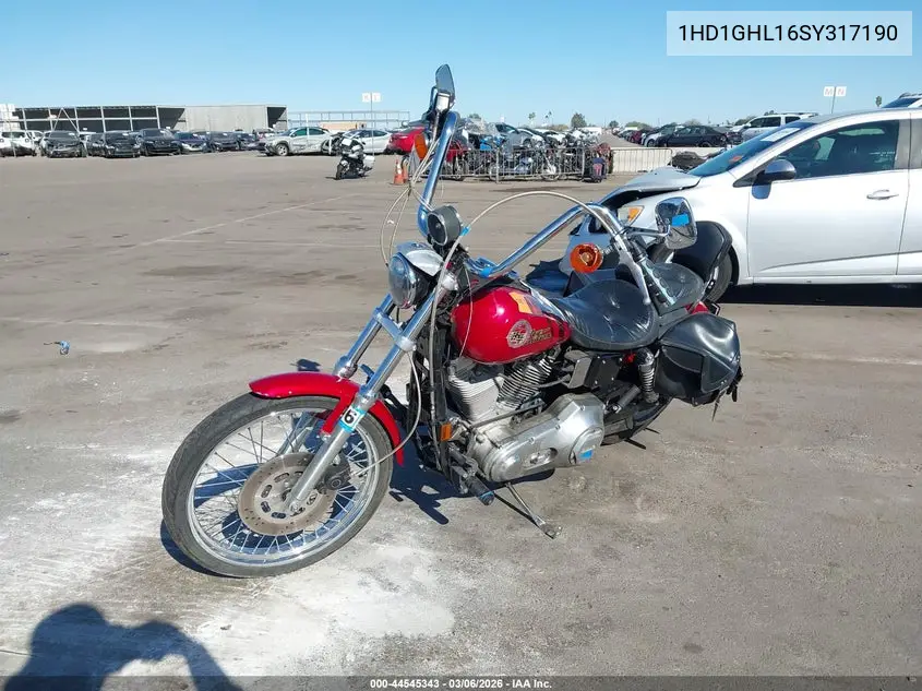 1995 Harley-Davidson Fxd VIN: 1HD1GHL16SY317190 Lot: 44545343