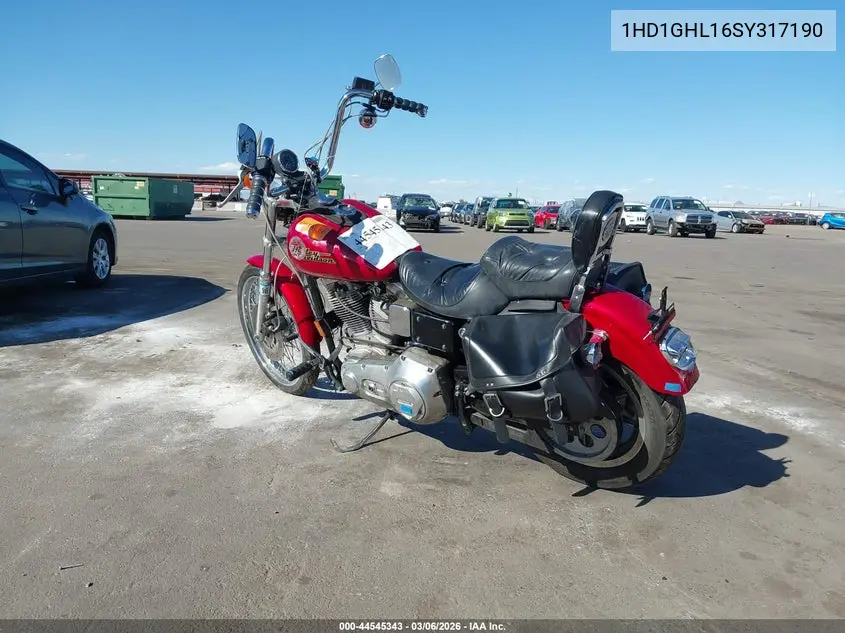 1995 Harley-Davidson Fxd VIN: 1HD1GHL16SY317190 Lot: 44545343
