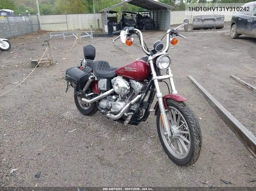 2001 Harley-Davidson Fxd VIN: 1HD1GHV131Y310242 Lot: 44974203
