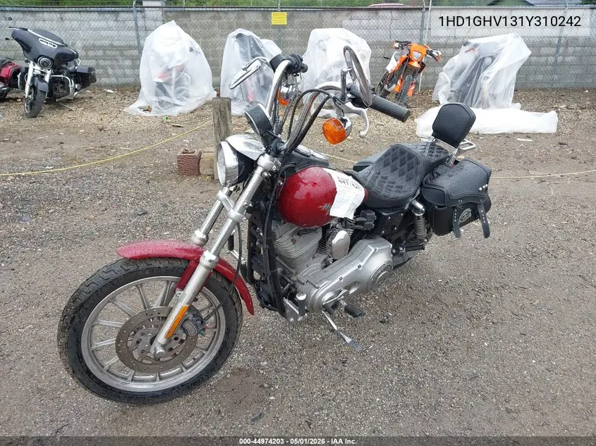 2001 Harley-Davidson Fxd VIN: 1HD1GHV131Y310242 Lot: 44974203