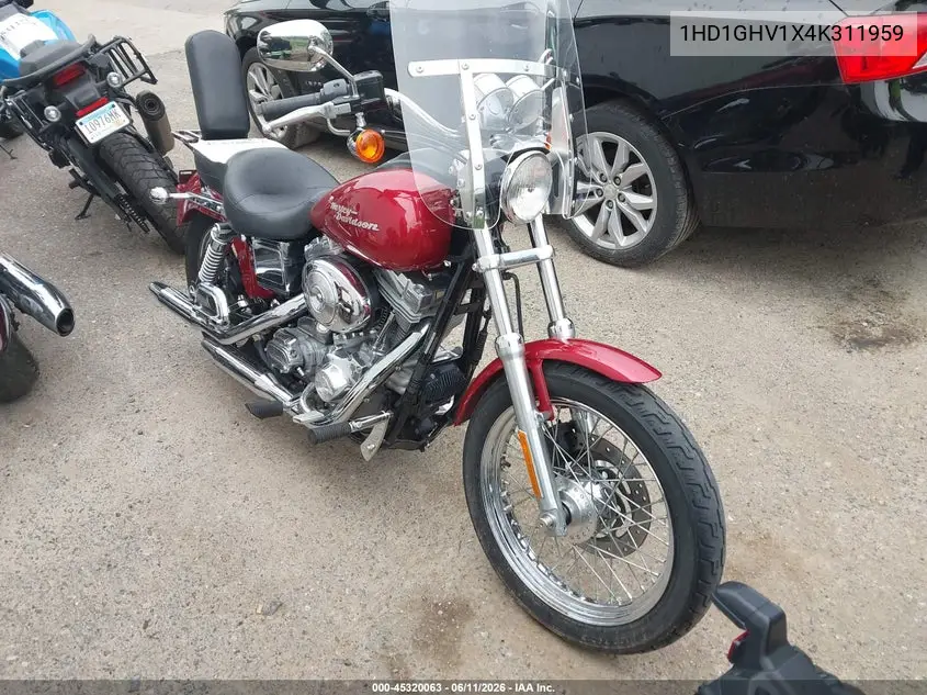 2004 Harley-Davidson Fxd VIN: 1HD1GHV1X4K311959 Lot: 45320063