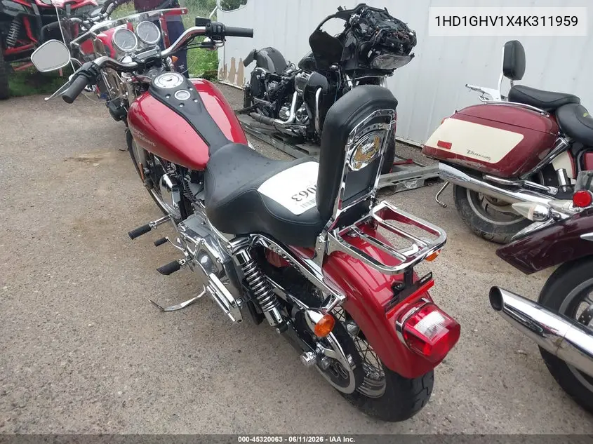 2004 Harley-Davidson Fxd VIN: 1HD1GHV1X4K311959 Lot: 45320063