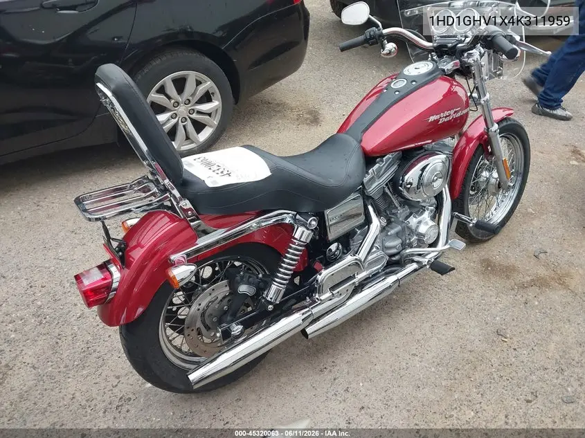 2004 Harley-Davidson Fxd VIN: 1HD1GHV1X4K311959 Lot: 45320063