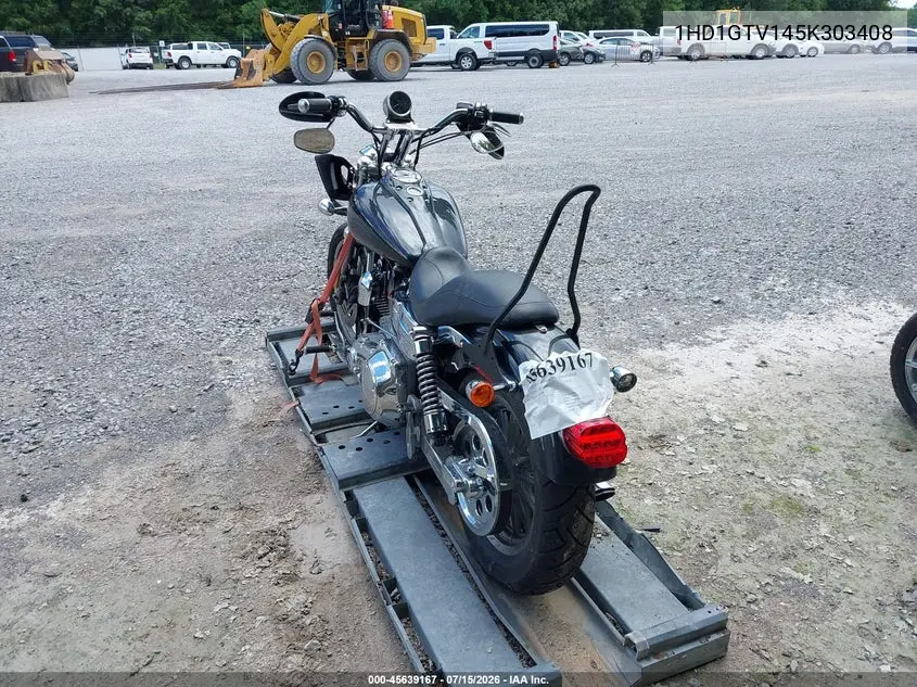 2005 Harley-Davidson Fxdc VIN: 1HD1GTV145K303408 Lot: 45639167